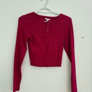 Elegant Long Sleeve Button-Up Top